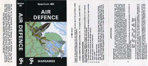 Air Defence box art for ZX Spectrum